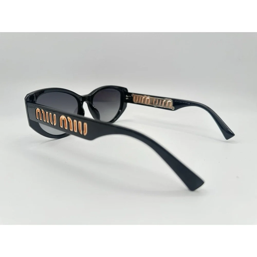 Miu Miu Women's Black 53MM Designer Sunglasses Gray Lenses Authentic